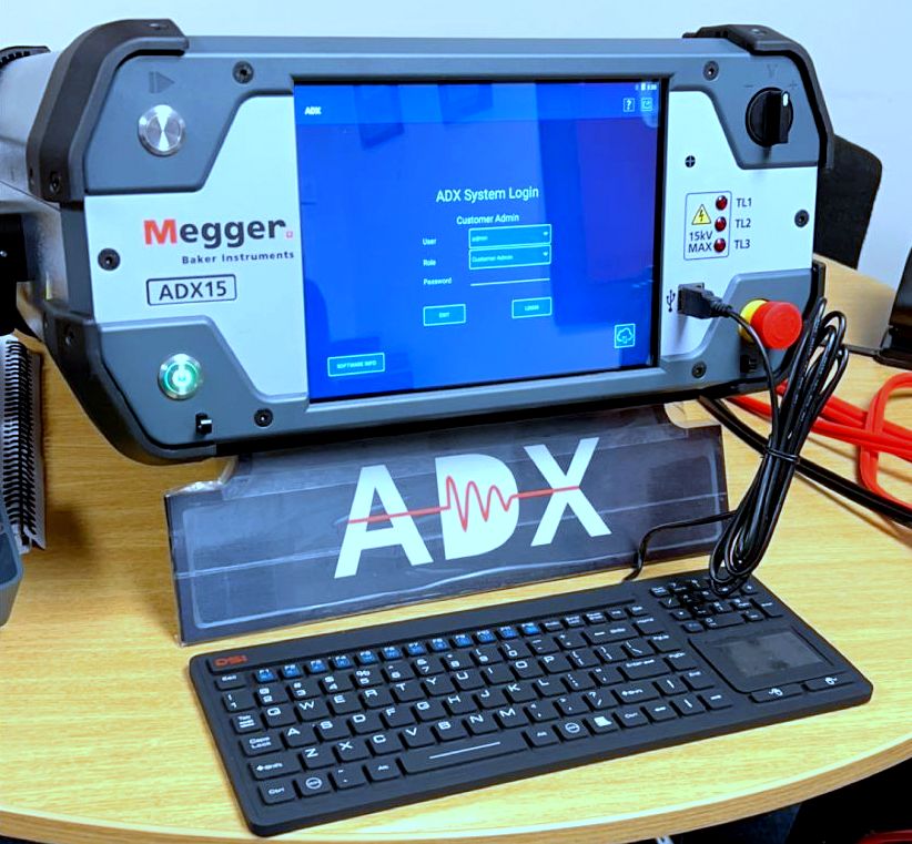 MEGキャスター Megger ADX-15-RLC 15kV Automated Static Motor Analyzer - Central